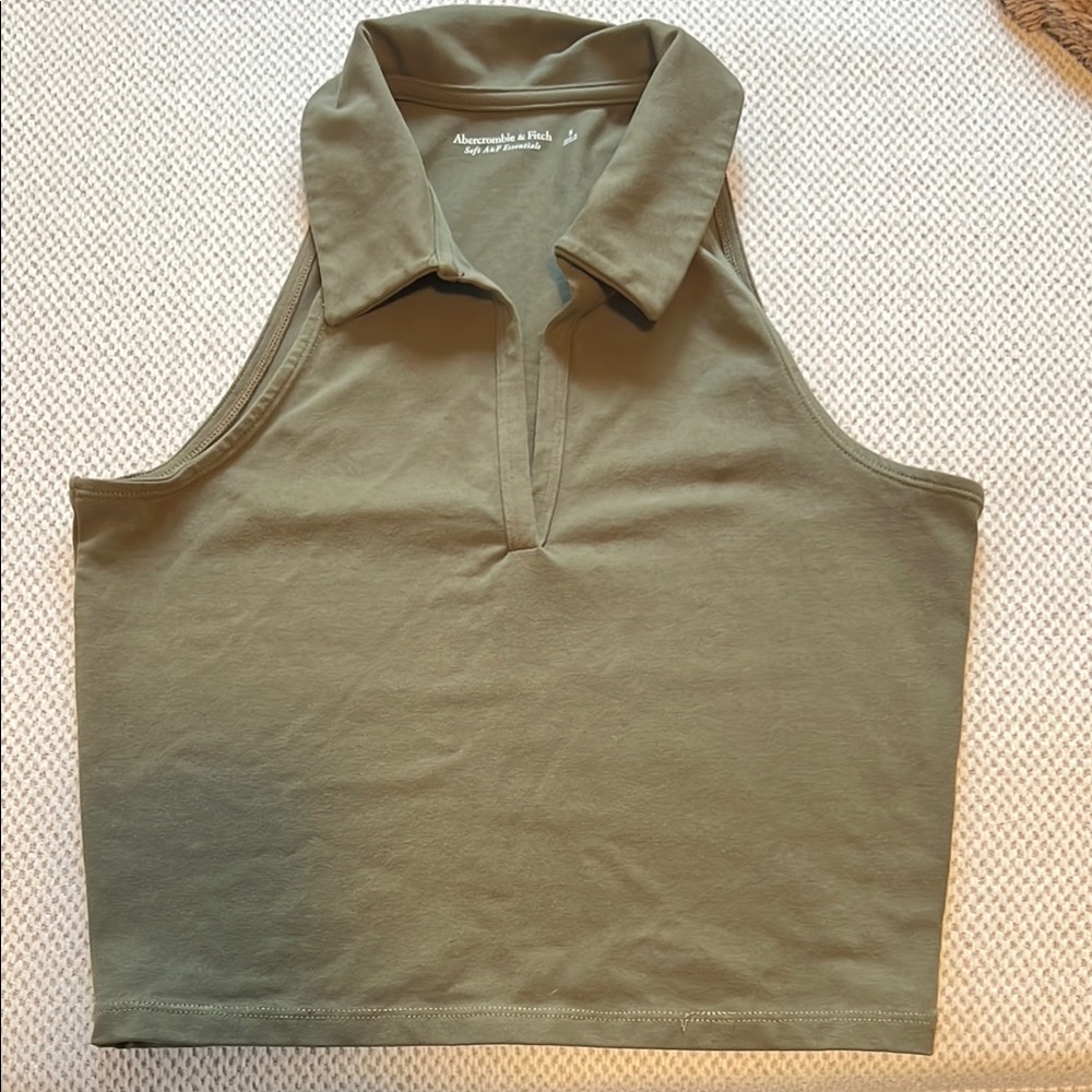 Abercrombie & Fitch Olive Green Women's Top